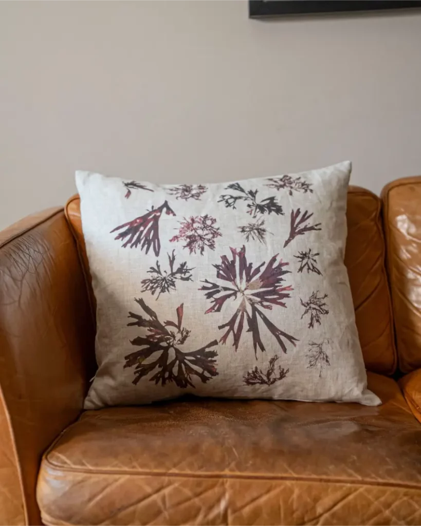 Assorted Seaweed Pillow by Nicola Weldon - Coastal home decor pillow