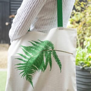 Fern Collection Cotton / Linen Tote Bag by Nicola Weldon - Nature-inspired tote bag with fern designs