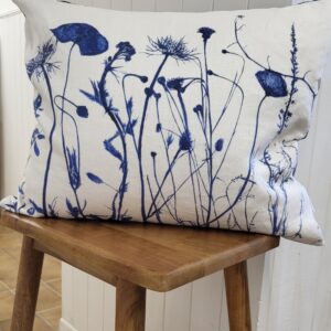 Blue Structural Meadow Mix Pillow