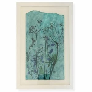 Seedhead Mix with Blue/Green by Nicola Weldon - Delicate Irish art with seedheads in blue and green hues