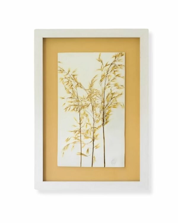 Wild Oats Ceramic Plaque by Nicola Weldon - Delicate Irish artist depiction of wild oats