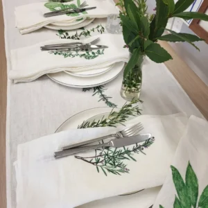 Garden Herbs Table Runner